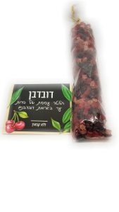 חליטת פרי דובדבן, בטעמי דובדבן ופירות אדומים חליטת פירות אכילה, כפית אחת לכוס עם מים רותחים, אין צורך הוסיף תיון או להמתיק.