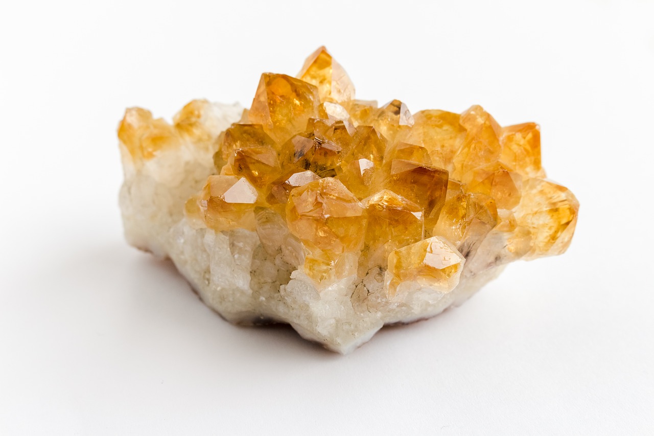 citrine, crystal, mineral